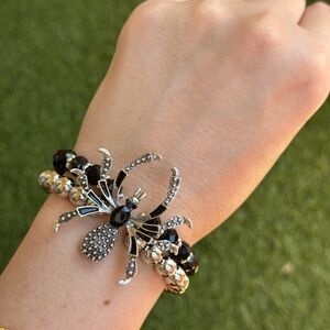 Gothic Style Spider Bracelet | Statement Halloween Jewelry